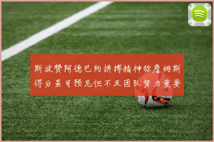 斯波赞阿德巴约拼搏精神称詹姆斯得分虽可预见但不及团队努力重要
